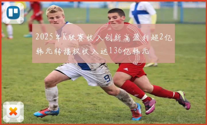 2025年K联赛收入创新高盈利超2亿韩元转播权收入达136亿韩元